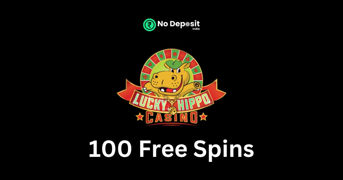 Featured Image - Lucky Hippo 100 Free Spins No Deposit Bonus