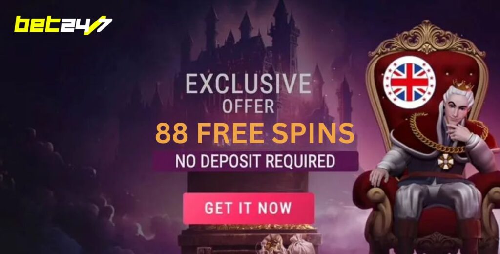 Featured Image - Bet 24-7 Casino 88 Free Spins No Deposit Bonus - Banner