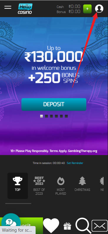 Hello Casino 25 Free Spins No Deposit Bonus - Step 2 - Register - A