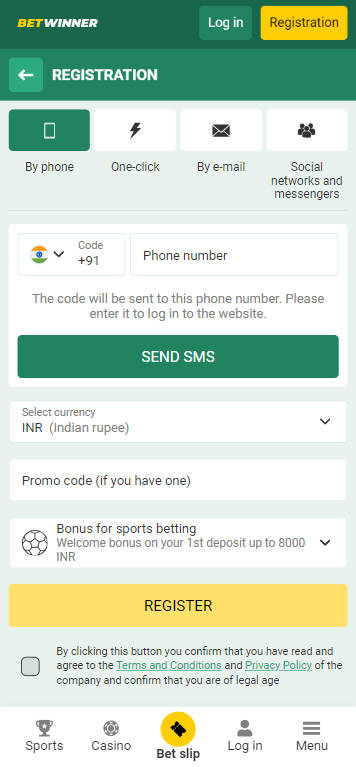 BetWinner Casino 100% Sports Betting Bonus - Register B
